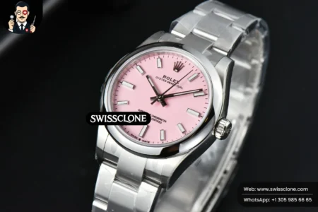 Rolex Oyster Perpetual 277200 31mm Pink Dial High Resolution View