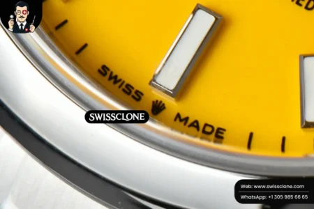 Rolex Oyster Perpetual 277200 31mm Yellow Dial High Resolution View