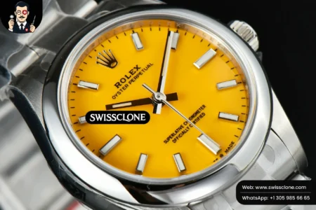 Rolex Oyster Perpetual 277200 31mm Yellow Dial High Resolution View