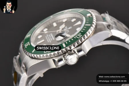Rolex Submariner 126610 LV Kermit 904L 41mm Green Ceramic Black Dial VR3235 High Resolution View