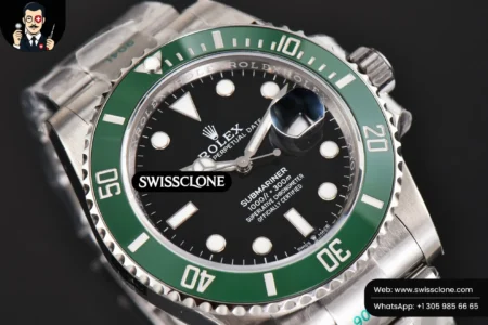 Rolex Submariner 126610 LV Kermit 904L 41mm Green Ceramic Black Dial VR3235 High Resolution View