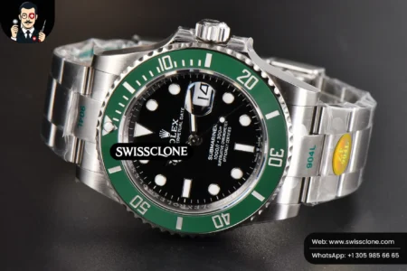 Rolex Submariner 126610 LV Kermit 904L 41mm Green Ceramic Black Dial VR3235 High Resolution View