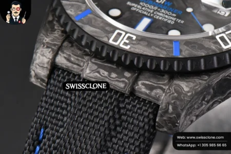 Rolex Submariner 40mm DIW Forged Carbon Blue Element Nylon VS3135 High Resolution View