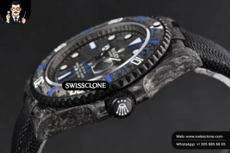 Rolex Submariner 40mm DIW Forged Carbon Blue Element Nylon VS3135 High Resolution View