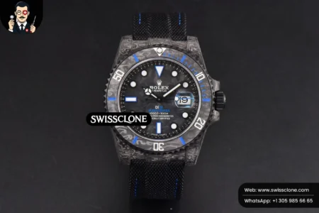 Rolex Submariner 40mm DIW Forged Carbon Blue Element Nylon VS3135 High Resolution View