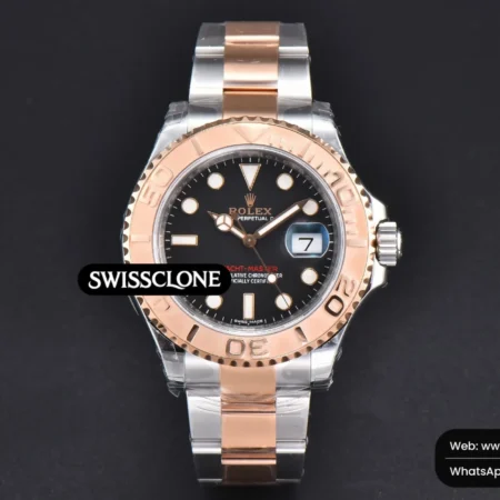 Rolex Yacht 116621 40mm RG/SS Black Dial RG/SS VS3135 High Resolution View