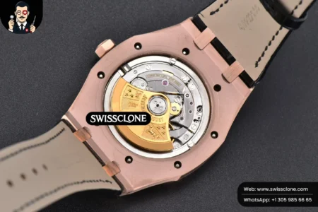 Audemars Piguet Royal Oak 15400 41mm IPF Black Textured Dial Black Leather High Resolution View