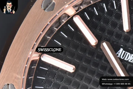 Audemars Piguet Royal Oak 15400 41mm IPF Black Textured Dial Black Leather High Resolution View