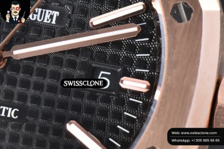 Audemars Piguet Royal Oak 15400 41mm IPF Black Textured Dial Black Leather High Resolution View