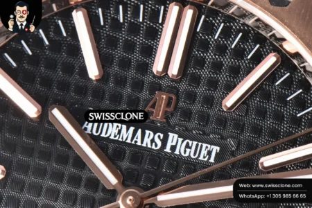 Audemars Piguet Royal Oak 15400 41mm IPF Black Textured Dial Black Leather High Resolution View