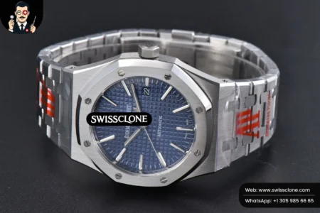 Audemars Piguet Royal Oak 15400 ORF 41mm Blue Textured Dial High Resolution View