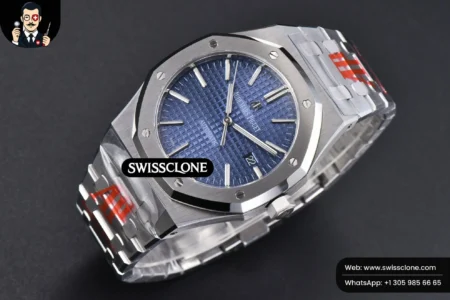 Audemars Piguet Royal Oak 15400 ORF 41mm Blue Textured Dial High Resolution View