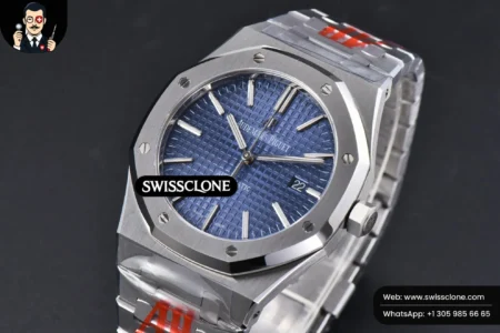 Audemars Piguet Royal Oak 15400 ORF 41mm Blue Textured Dial High Resolution View