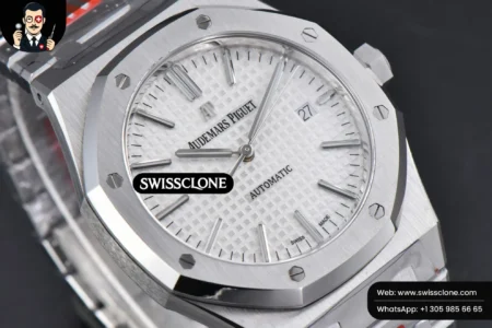 Audemars Piguet Royal Oak 15400 ORF 41mm White Textured Dial High Resolution View