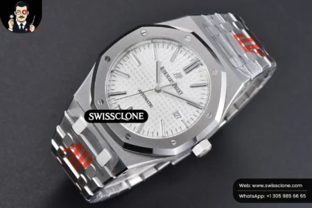 Audemars Piguet Royal Oak 15400 ORF 41mm White Textured Dial High Resolution View