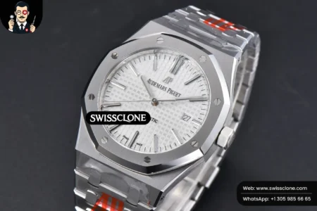 Audemars Piguet Royal Oak 15400 ORF 41mm White Textured Dial High Resolution View