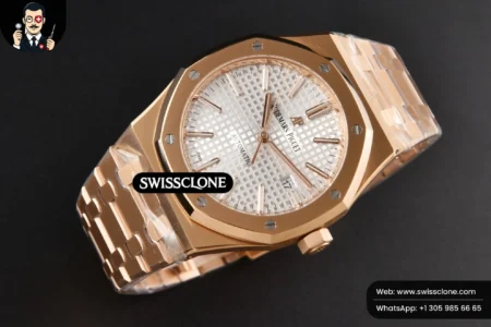 Audemars Piguet Royal Oak 15400 41mm White Textured Dial High Resolution View