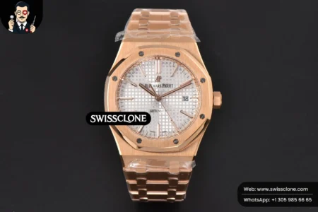 Audemars Piguet Royal Oak 15400 41mm White Textured Dial High Resolution View