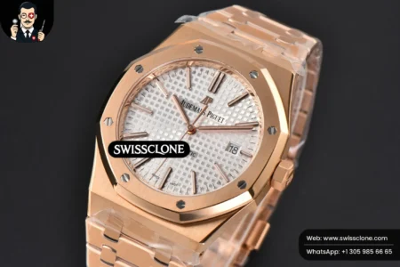 Audemars Piguet Royal Oak 15400 41mm White Textured Dial High Resolution View