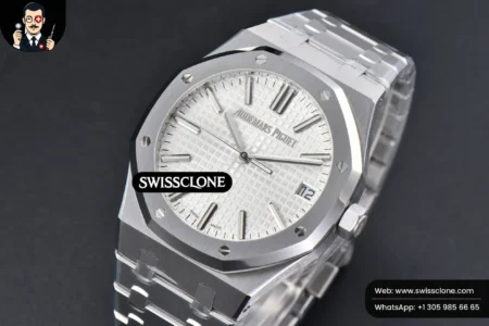 Audemars Piguet Royal Oak 15510 41mm ’50th Anniversary’ White Dial High Resolution View