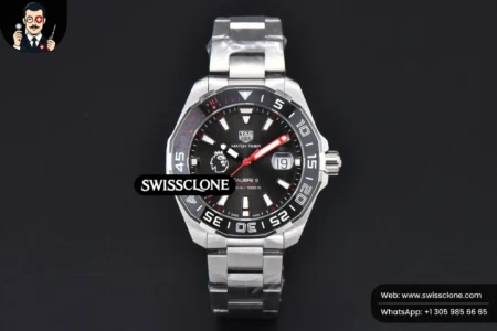 Tag Heuer Aquaracer Caliber 5 43mm OF Black ‘Lion’ Dial Red Hand SW200 High Resolution View
