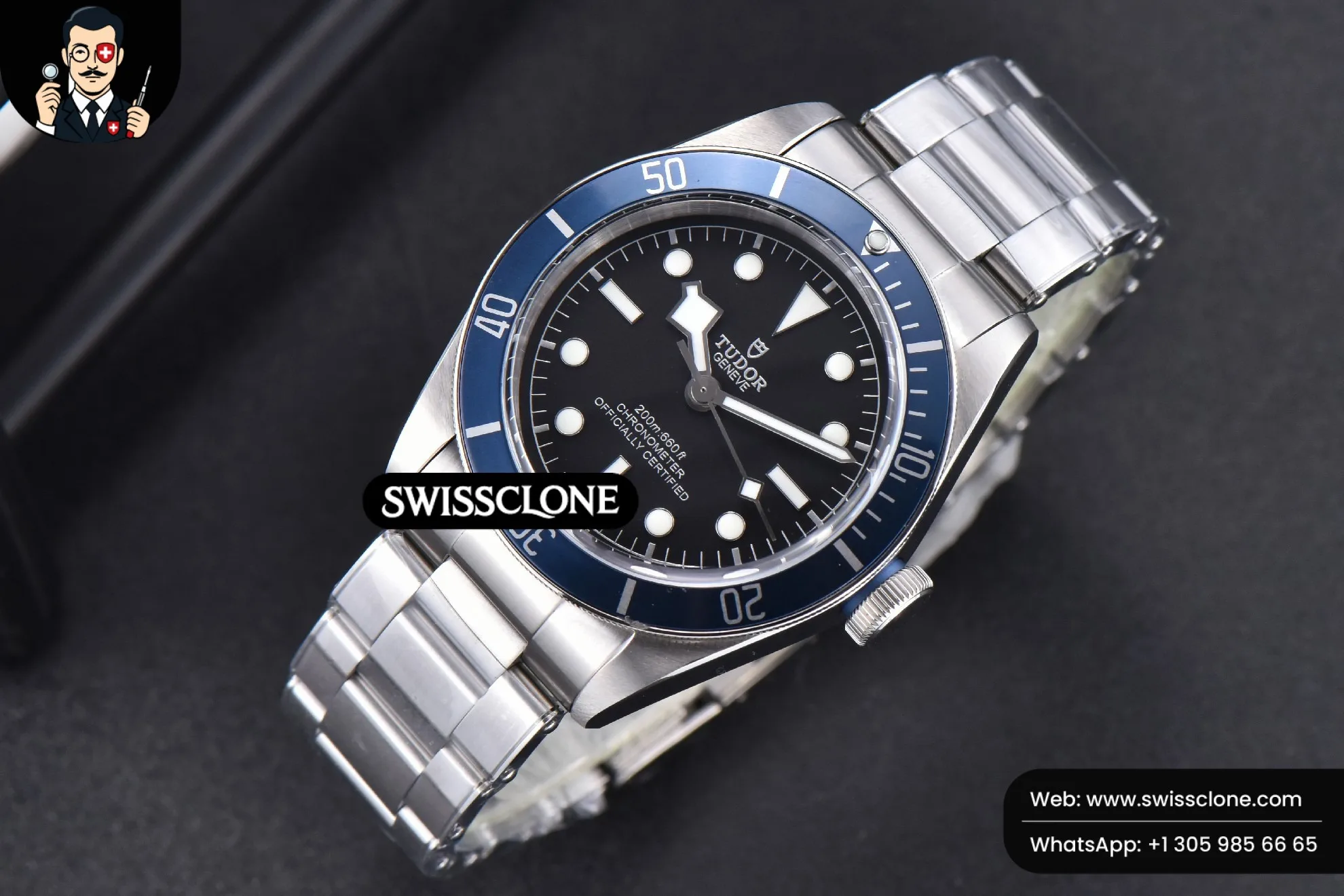 Black Bay Shield A2824 Super Clone - 3