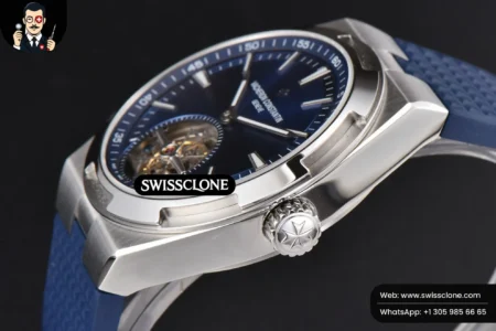 Vacheron Constantin Overseas Tourbillon 6000V 42.5mm BBRF Blue Dial Blue Rubber Tourb High Resolution View