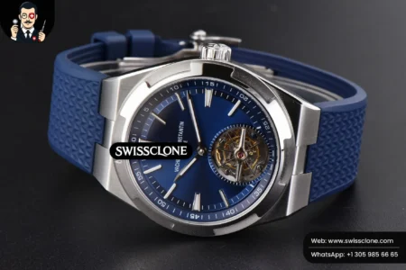 Vacheron Constantin Overseas Tourbillon 6000V 42.5mm BBRF Blue Dial Blue Rubber Tourb High Resolution View