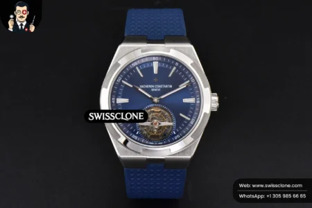 Vacheron Constantin Overseas Tourbillon 6000V 42.5mm BBRF Blue Dial Blue Rubber Tourb High Resolution View
