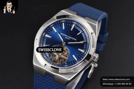 Vacheron Constantin Overseas Tourbillon 6000V 42.5mm BBRF Blue Dial Blue Rubber Tourb High Resolution View