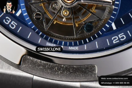 Vacheron Constantin Overseas Tourbillon 6000V 42.5mm BBRF Blue Dial Blue Rubber Tourb High Resolution View