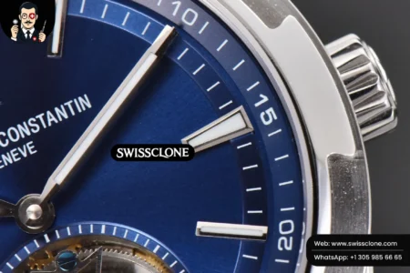 Vacheron Constantin Overseas Tourbillon 6000V 42.5mm BBRF Blue Dial Blue Leather Tourb High Resolution View