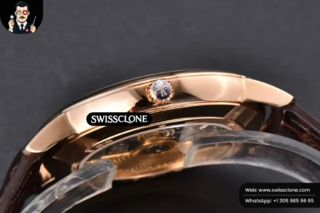 Vacheron Constantin Patrimony Date 40mm White Dial Brown Leather 9015 High Resolution View