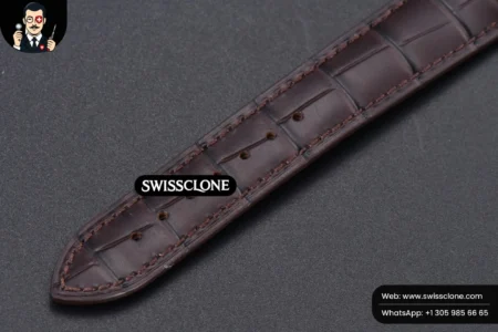 Vacheron Constantin Patrimony Date 40mm White Dial Brown Leather 9015 High Resolution View