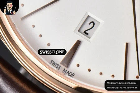 Vacheron Constantin Patrimony Date 40mm White Dial Brown Leather 9015 High Resolution View