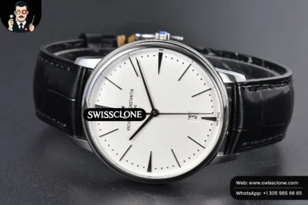 Vacheron Constantin Patrimony Date 40mm White Dial Black Leather 9015 High Resolution View