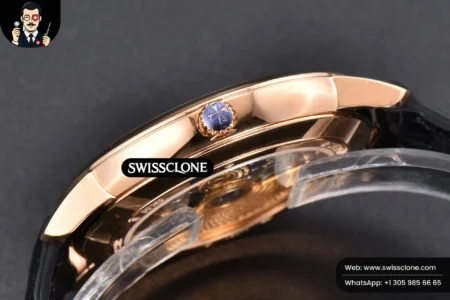 Vacheron Constantin Patrimony Date 40mm Black Dial Black Leather 9015 High Resolution View