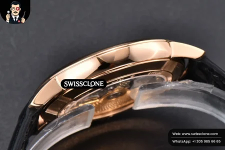 Vacheron Constantin Patrimony Date 40mm Black Dial Black Leather 9015 High Resolution View