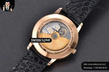 Vacheron Constantin Patrimony Date 40mm Black Dial Black Leather 9015 High Resolution View