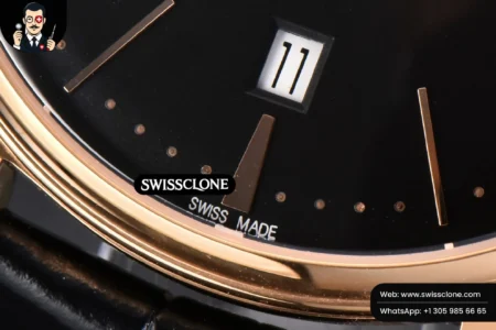 Vacheron Constantin Patrimony Date 40mm Black Dial Black Leather 9015 High Resolution View