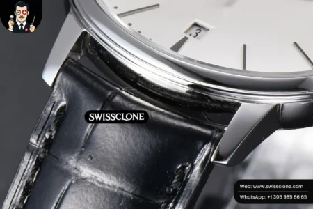 Vacheron Constantin Patrimony Date 40mm White Dial Black Leather 9015 High Resolution View