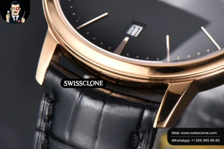 Vacheron Constantin Patrimony Date 40mm Black Dial Black Leather 9015 High Resolution View