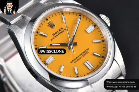 Rolex yster Perpetual 126000 36mm 904L Yellow Dial Oyster VS3235 High Resolution View