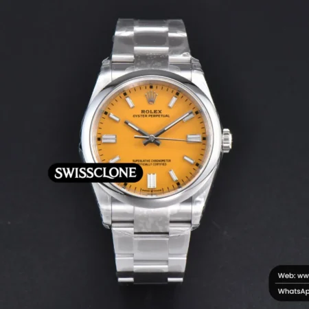 Rolex yster Perpetual 126000 36mm 904L Yellow Dial Oyster VS3235 High Resolution View