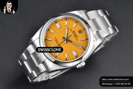 Rolex yster Perpetual 126000 36mm 904L Yellow Dial Oyster VS3235 High Resolution View