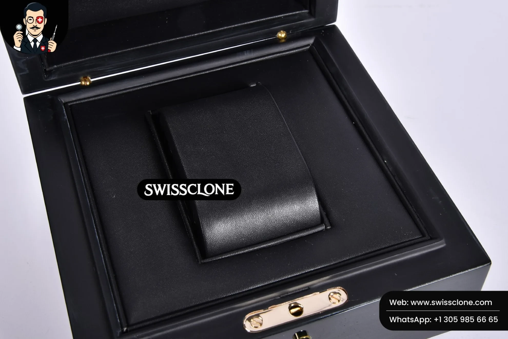 Audemars Piguet Black Wooden Box And Papers 1:1 Super Clone - Lateral Case Thickness Profile