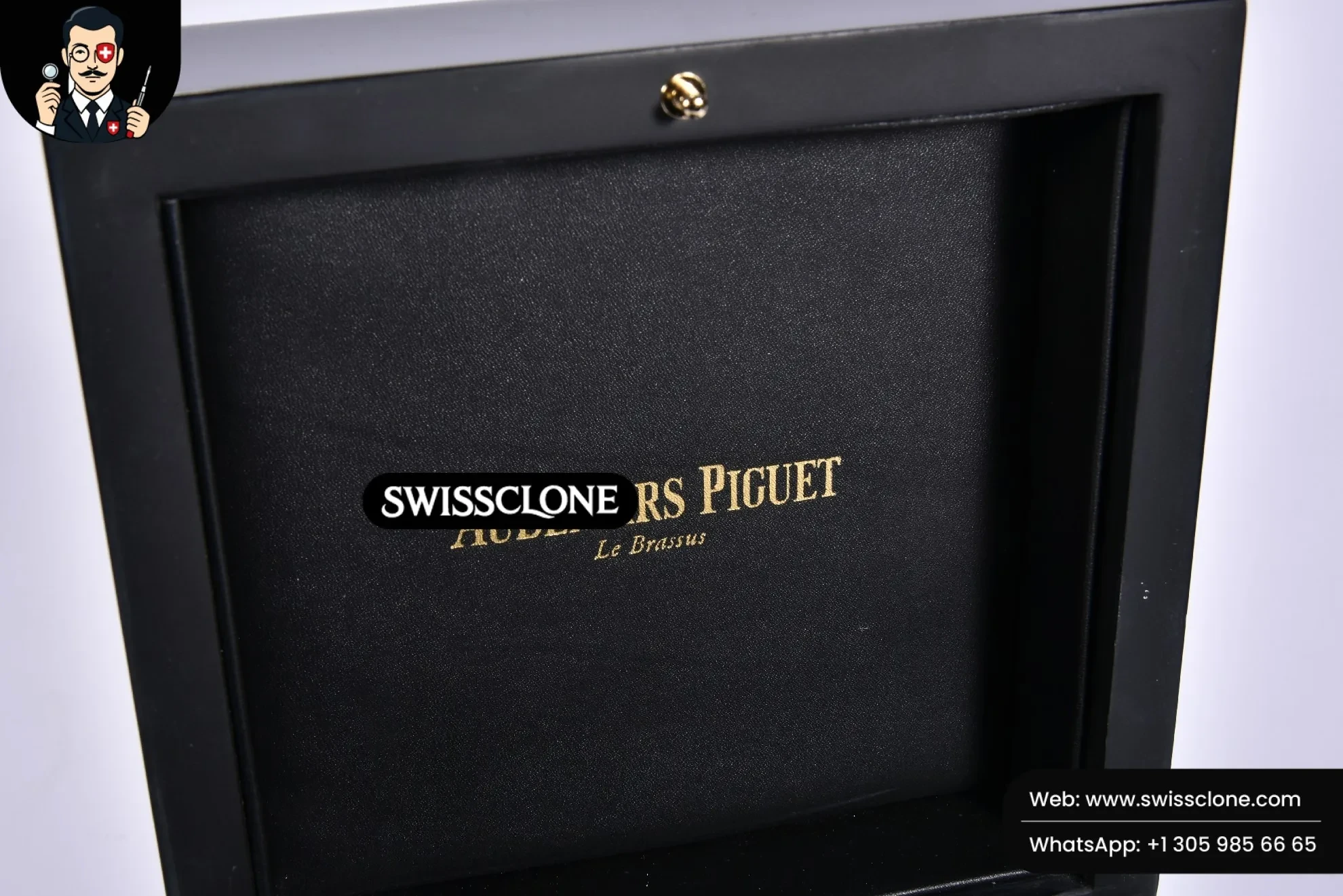 Audemars Piguet Black Wooden Box And Papers 1:1 Super Clone - Caseback & Cloned Calibre Movement