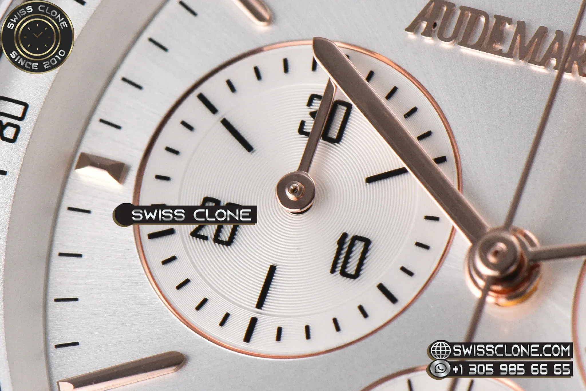 Audemars Piguet Code 11.59 Chrono 26393 41mm Silver Dial Gold Hands Gray Leather 1:1 Super Clone - Lateral Case Thickness Profile