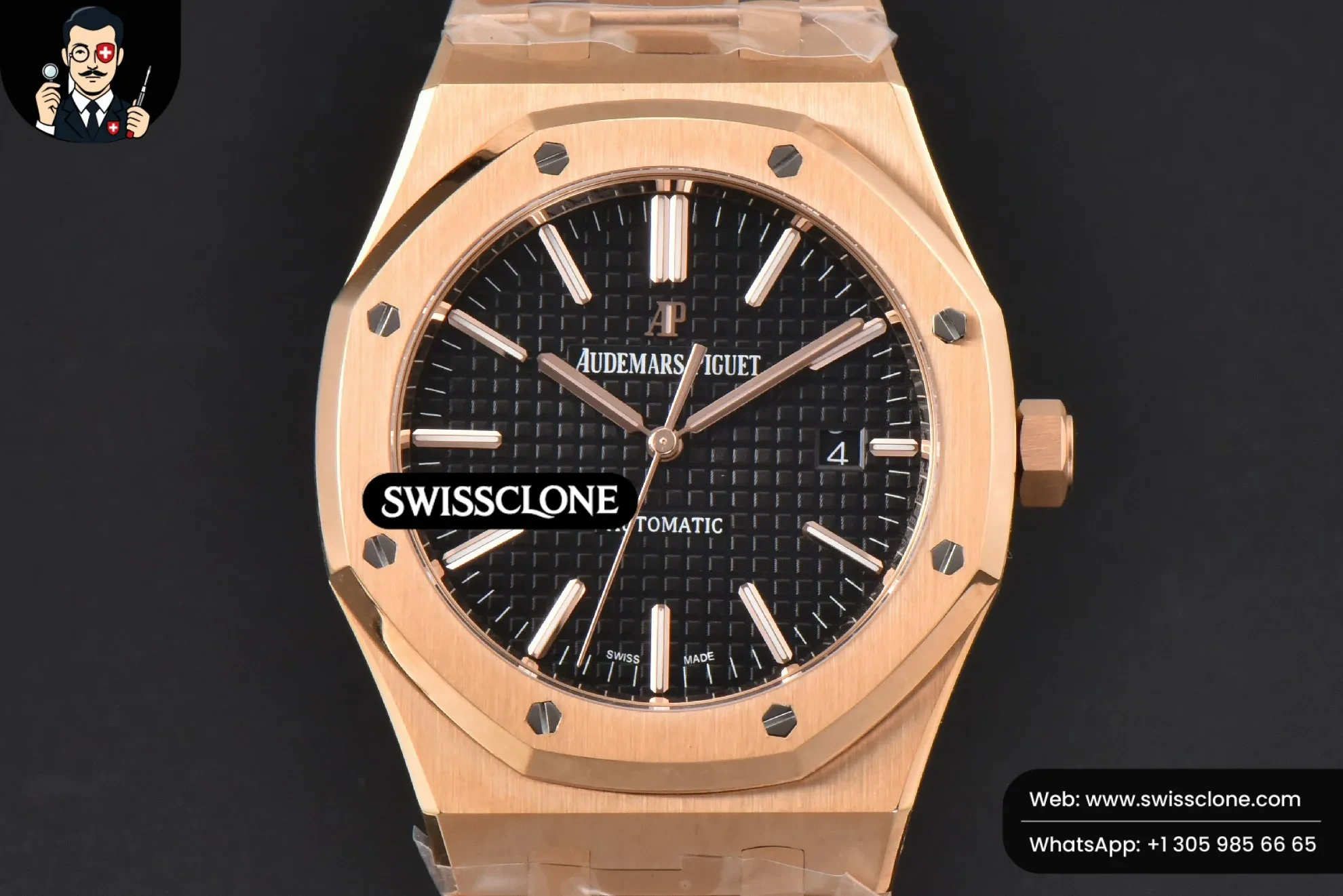 Audemars Piguet Royal Oak 15400 41mm Black Textured Dial