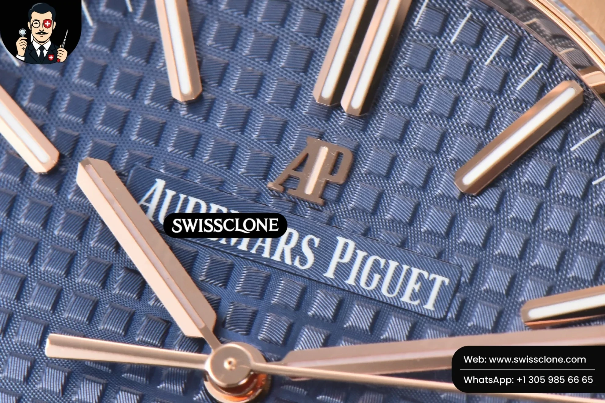 Audemars Piguet Royal Oak 15400 41mm Blue Textured Dial 1:1 Super Clone - Clasp & Bracelet Finishing